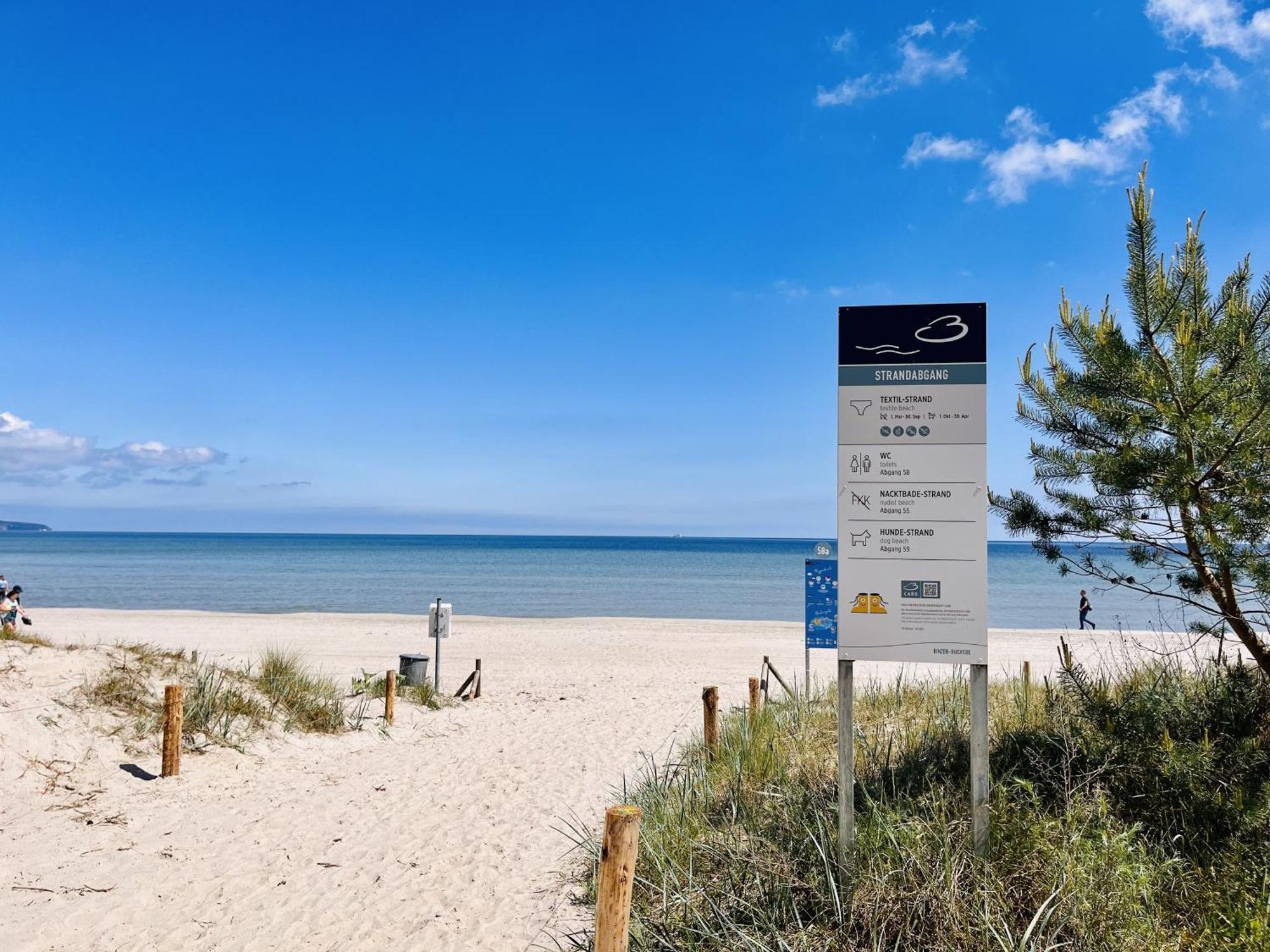 Ferienwohnung Aquamarin Im Haus Arkona Prora Binz Exterior foto